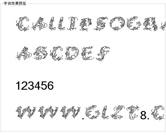 Callipsografia字体