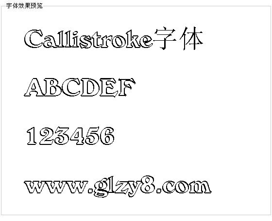 Callistroke字体