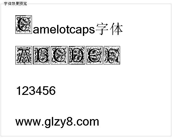 Camelotcaps字体