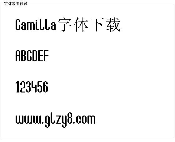 Camilla字体下载