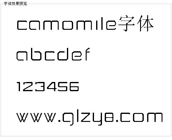 Camomile字体