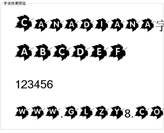 Canadiana字体