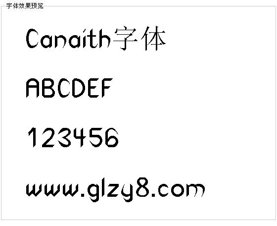 Canaith字体