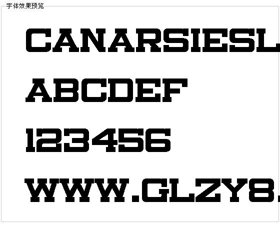 Canarsieslabjl字体