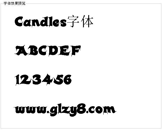 Candles字体