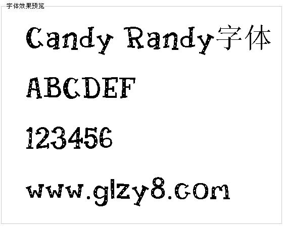 Candy Randy字体