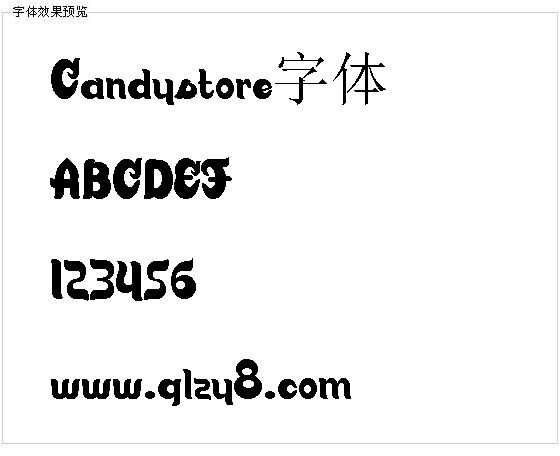 Candystore字体