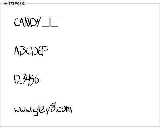 CANDY字体