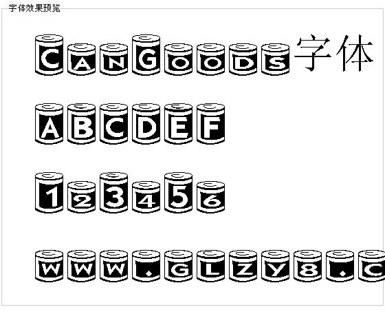 CanGoods字体