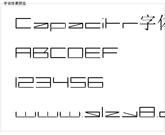 Capacitr字体