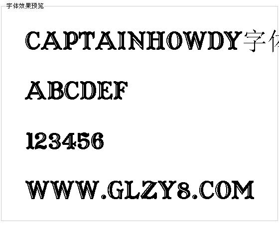 Captainhowdy字体