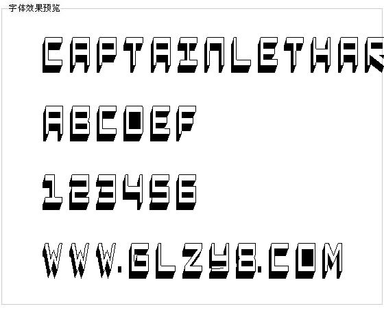 Captainlethargic字体