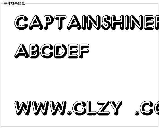 Captainshiner字体