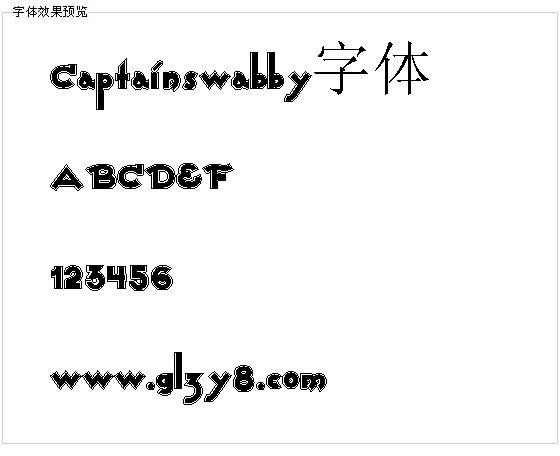 Captainswabby字体