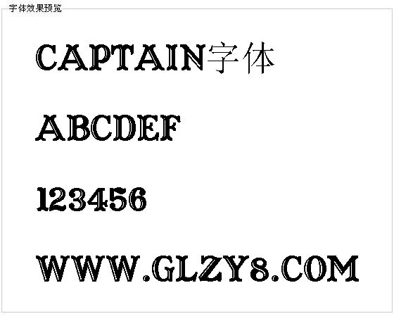 Captain字体