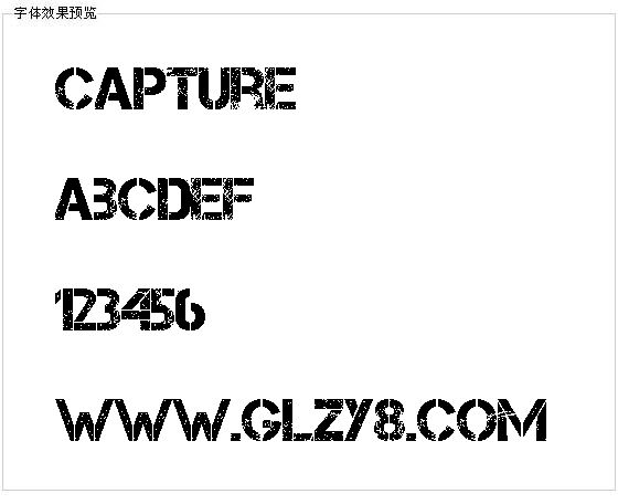 capture字体