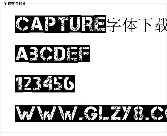 Capture字体下载