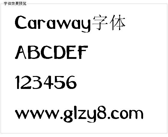 Caraway字体