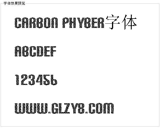 Carbon Phyber字体