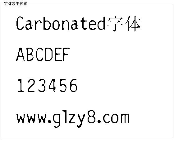 Carbonated字体