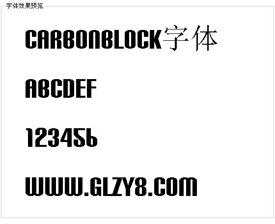 Carbonblock字体