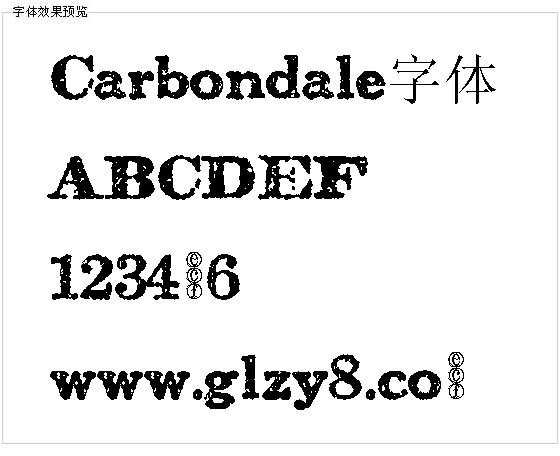 Carbondale字体