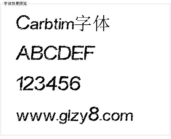 Carbtim字体