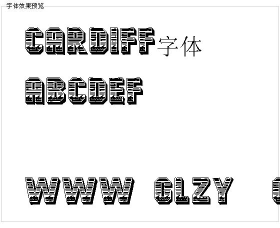 Cardiff字体