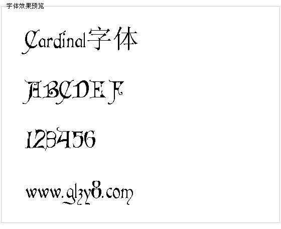 Cardinal字体