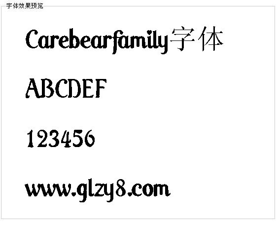 Carebearfamily字体