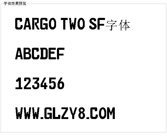 Cargo Two SF字体