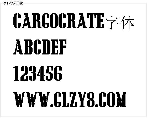 Cargocrate字体