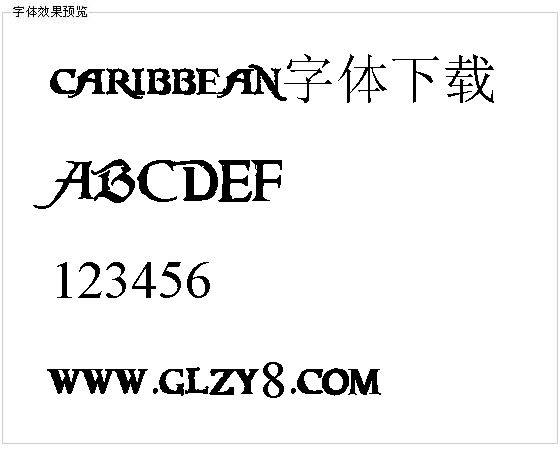 caribbean字体下载