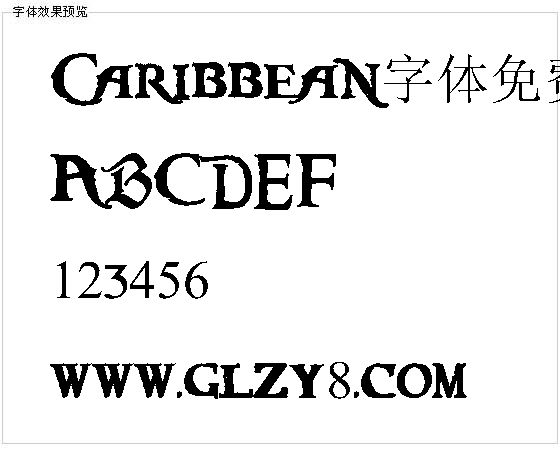 Caribbean字体免费下载