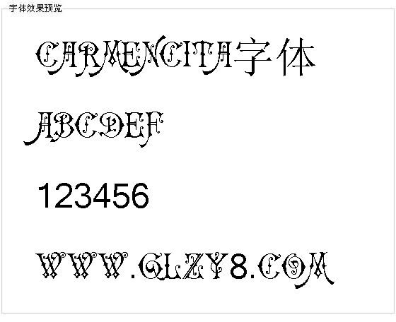 Carmencita字体