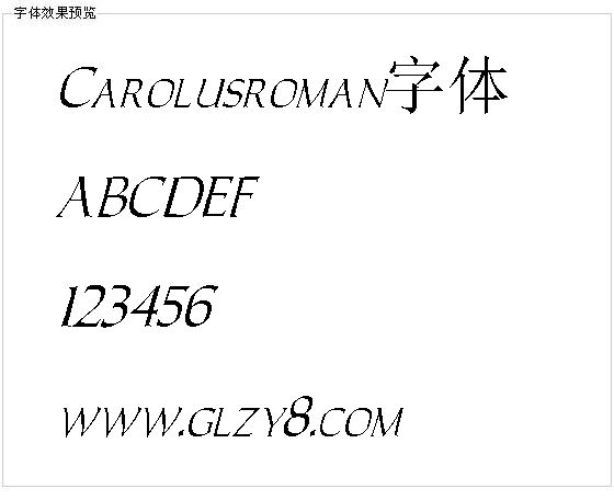 Carolusroman字体