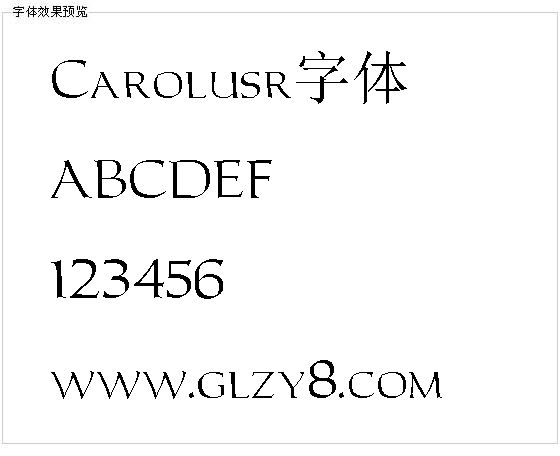 Carolusr字体