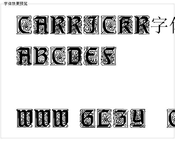 Carrickr字体
