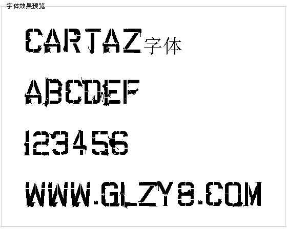 Cartaz字体