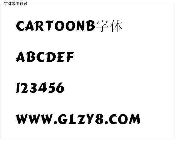 Cartoonb字体