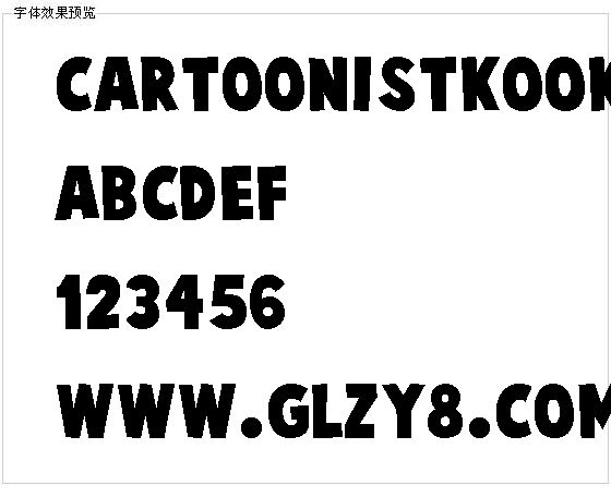 Cartoonistkookie字体