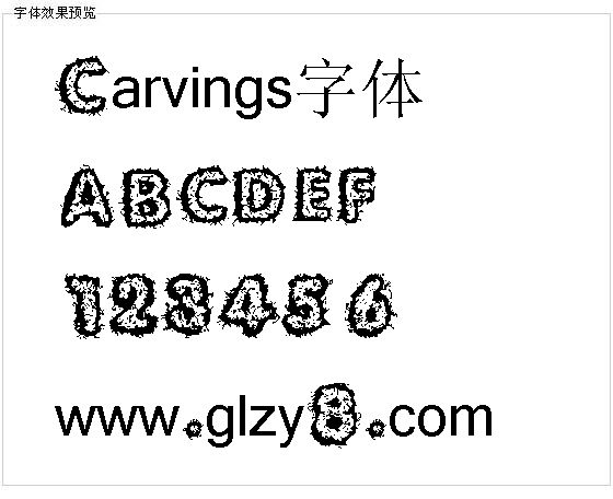 Carvings字体