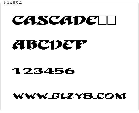 CASCADE字体