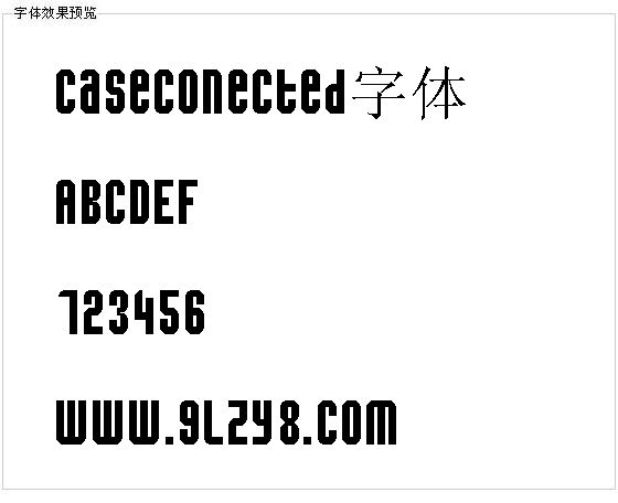 Caseconected字体