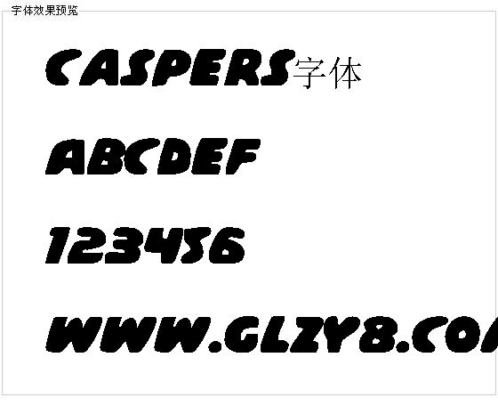 Caspers字体