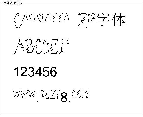 Cassatta Zig字体