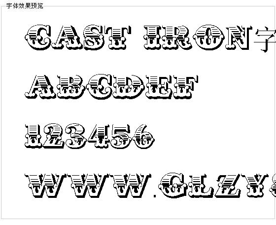 Cast Iron字体