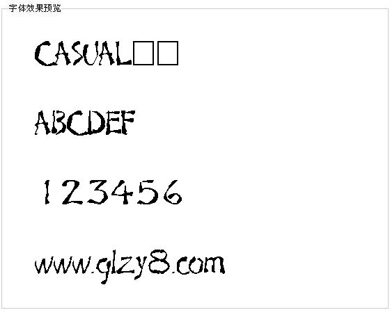 CASUAL字体