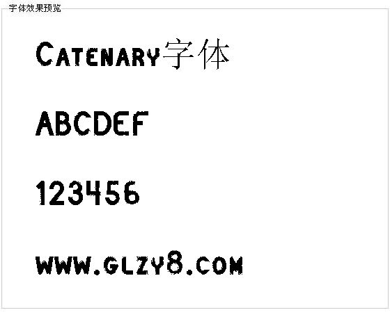 Catenary字体