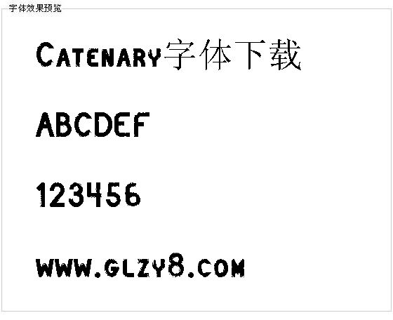 Catenary字体下载